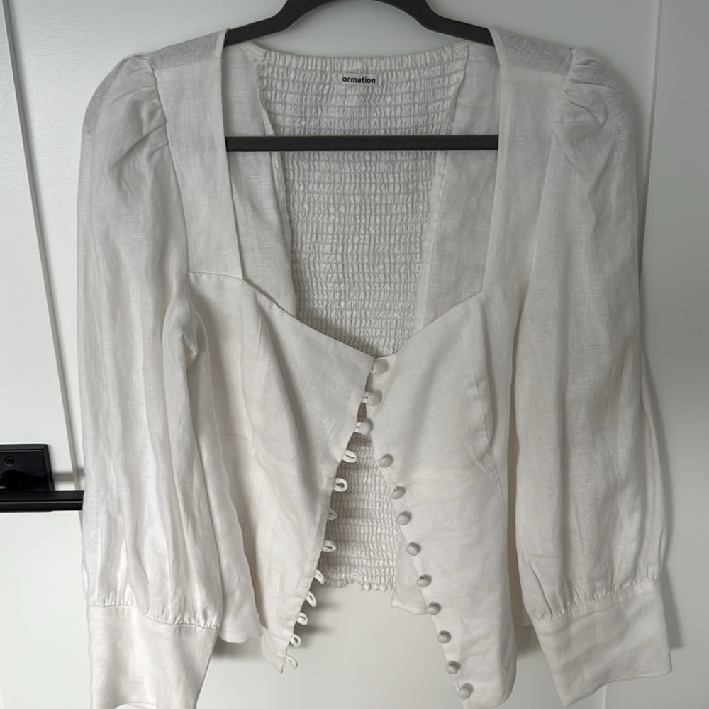 Reformation Micah Linen Top - Picture 2 of 3